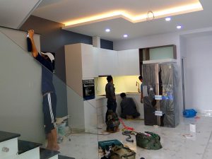 Ảnh thợ sơn sửa nhà quận 1 của hoàng hiệp