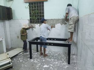 Ảnh thợ sơn sửa nhà tại quận 3 của hoàng hiệp